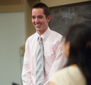 Nate Ferguson assumed the role of vice president of administration for Student Union on Wednesday following confirmation by Senate and Treasury. He has stepped down from his prior role as vice president of programming. (Matt Mitgang | Student Life)