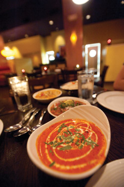 Rasoi offers traditional cuisine from northern India. Dishes like chicken tikka masala are flavorful and aesthetically pleasing. (Matt Mitgang | Student Life)