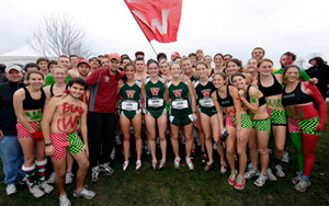 The Washington University men’s and women’s cross country teams placed 7th and 10th, respectively, at the NCAA Division III national championship meet Saturday in Cleveland, Ohio. (Joe Angeles | WUSTL Photo Services)