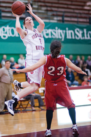 Junior Alex Hoover goes for the basket in Sunday’s McWilliams Classic championship game against Rhodes College. Hoover contributed 17 points to the Bears’ 82-62 victory, and was named the McWilliams Classic Most Valuable Player. (Matt Mitgang | Student Life)