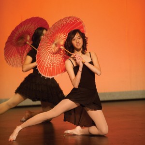 The Lunar New Year celebration last year in Edison Theatre ushered in the Year of the Tiger. Last year’s show featured, among other dances, a contemporary Chinese dance (left) and a parasol dance (right). This year’s celebration of the Year of the Rabbit, which began Sunday with fireworks on campus, will culminate with performances in Edison on Friday and Saturday. 