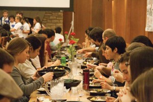 Students celebrate the 44th anniversary of the Loving v. Virginia court case, which eliminated all race-related restrictions on marriage, with a banquet in College Hall Friday night. The banquet included performances from Mosaic Whispers and WU-SLam. 