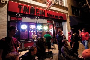 The Tin Can regularly features shows hosted by The Improv Shop, a group that trains improv comedians in St. Louis.