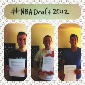 Wash. U. basketball seniors Jake Seymour, Dyland Richter and Alex Toth, have declared for the 2012 NBA Draft