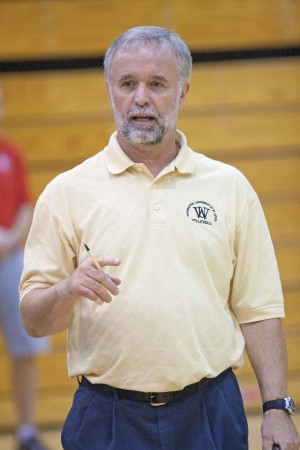 Head coach of the Washington University women’s volleyball team Rich Luenemann (pictured) will play a central role in two major volleyball events in the next ten days. On Saturday, the volleyball team will host a fundraiser for the Joan M. Luenemann Benefit Fund during an alumni game, and on April 28-29, Wash. U. will host the Art of Coaching Volleyball Clinic.