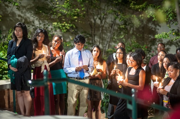 Students remember James McLeod at candlelight vigil