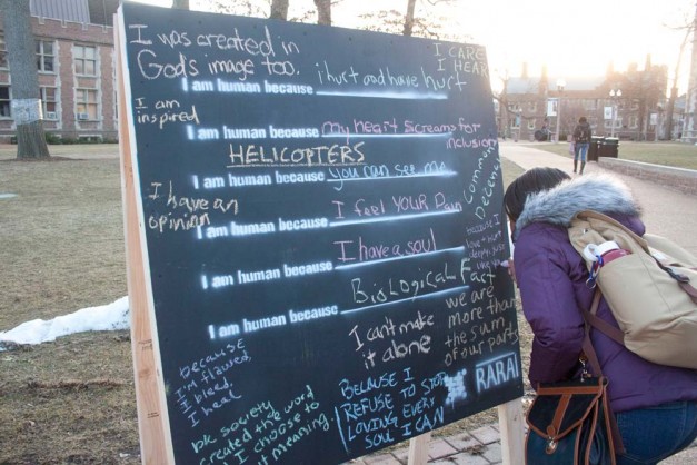 Students respond to rhetoric with call for community