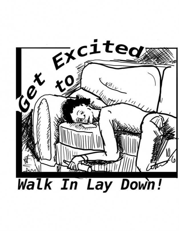 Editorial Cartoon: Get excited to Walk In Lay Down