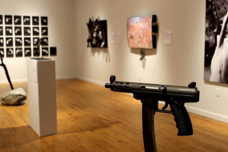 The Des Lee Gallery at the Sam Fox School of Design & Visual Arts is currently hosting a "Guns in the Hands of Artists" exhibit. Organized by the Jonathan Ferara Gallery in New Orleans, the exhibit explores the history and role of guns in American culture.
