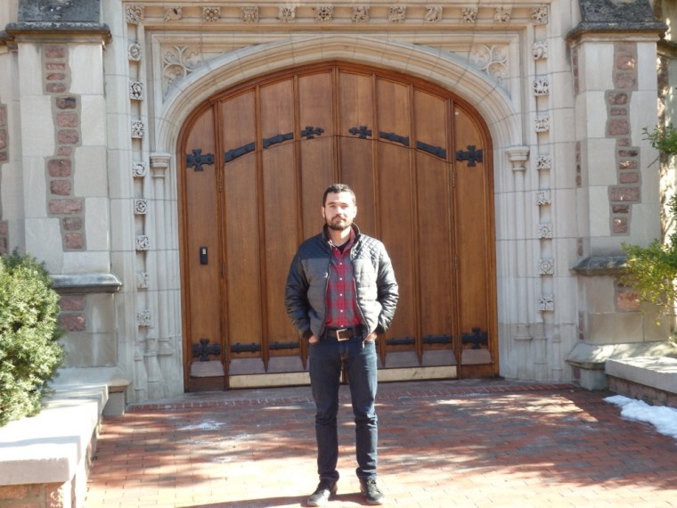 Graduate student Pablo Zavala grew up on the border between the United States and Mexico. Zavala is the recipient of the 2014 Eva Sichel Memorial Essay Prize and currently teaches Spanish 308 Advanced Reading and Writing.