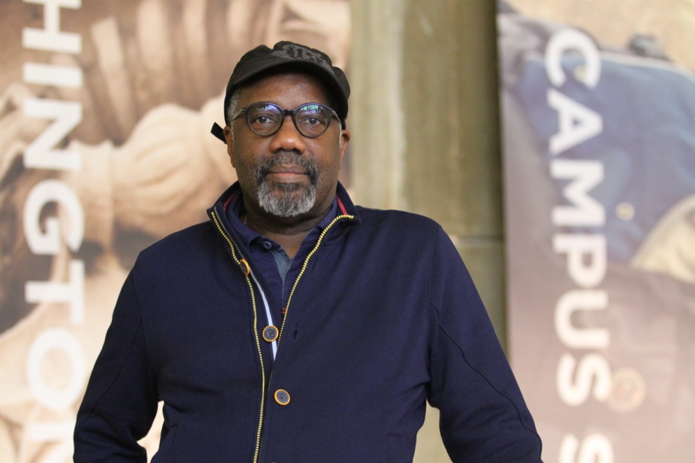 Ronald Himes, artist-in-residence, is the founder of the St. Louis Black Repertory Company. Himes graduated from the University in 1977 and both observed and participated in activist efforts throughout the campus' history.