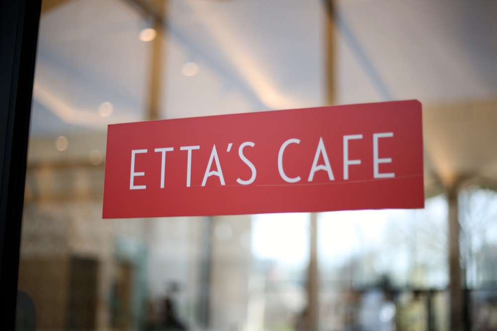 Etta’s cafe’s entrance sign; Etta’s Cafe will shutter its doors next year.