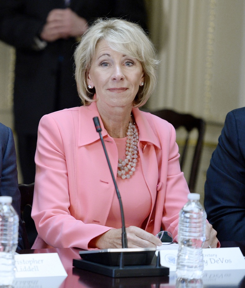 United States Secretary of Eduction Betsy Devos. Last Friday, Devos rescinded many of former President Obama’s guidelines relating to campus sexual assault cases.
