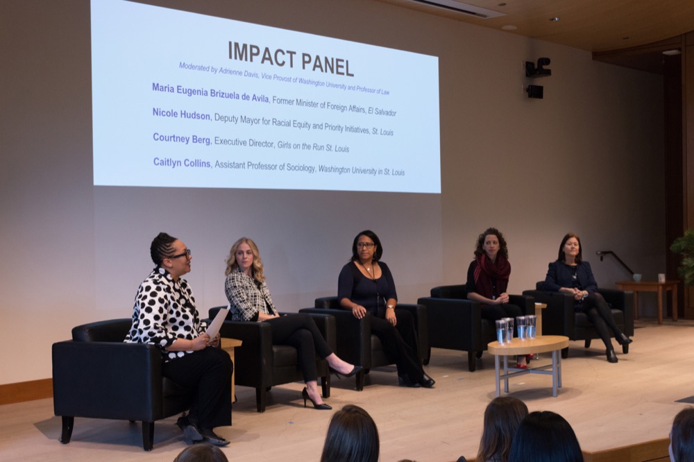 Panelists speak at the OWN IT leadership summit Saturday, Nov. 11. The women’s empowerment event, now in its third year, brought in female leaders from a number of different fields.