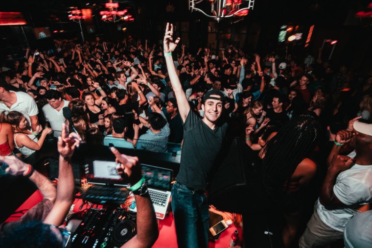 Zack Moskow smiles to the camera as he promotes night life to college students in the St. Louis area This past weekend was one of the many events happening in St. Louis this year.