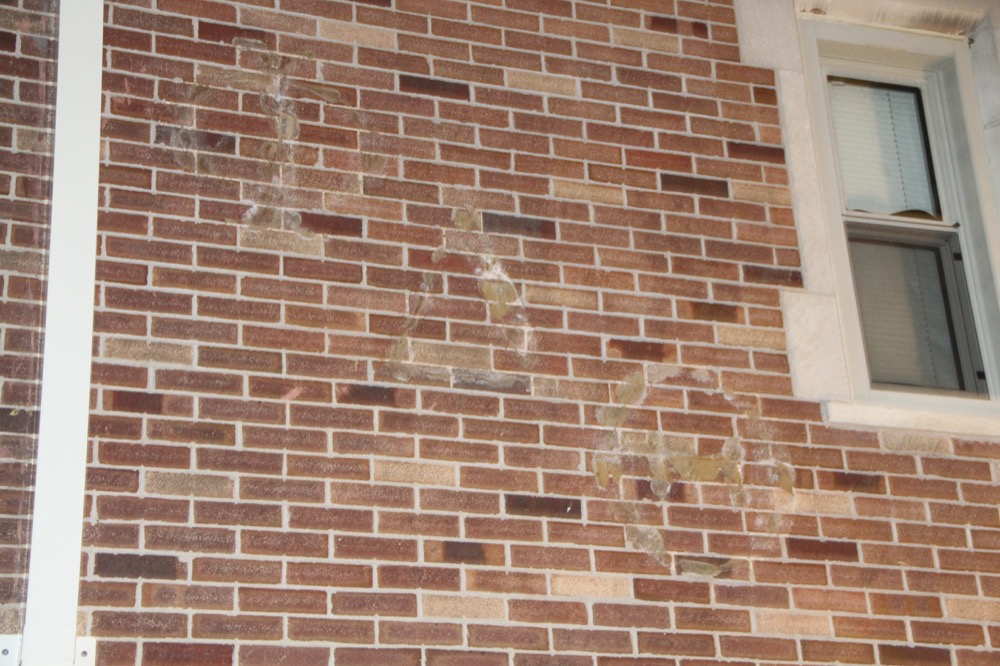 The Greek letters on the side of the former Phi Delta Theta house have been removed. The house will either go to the Women’s Panhellenic Association or to black students on campus.