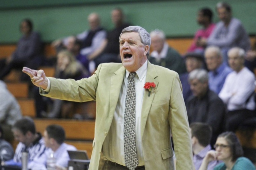 Edwards complains about a call in a 2016 game aganist New York Universtiy. Edwards finishes his tenure as head coach of the men’s basketball with 685 career wins.