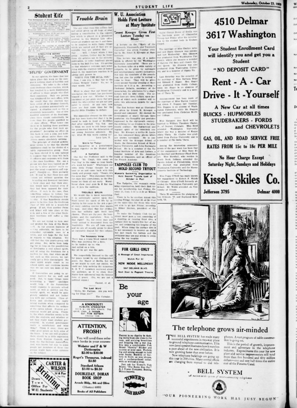 StudLife Archive 1929