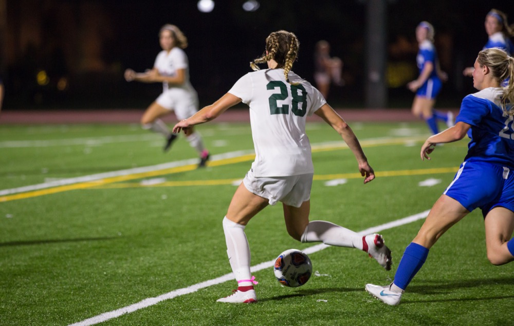 Women’s soccer storms back to beat Rochester