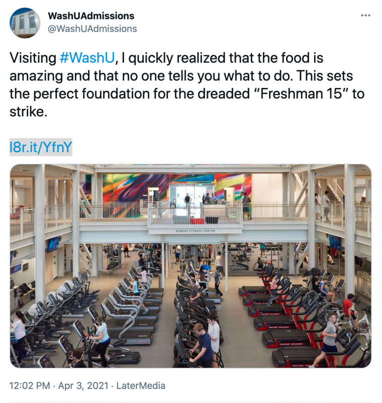 Why the WU Admissions fitness posts were problematic