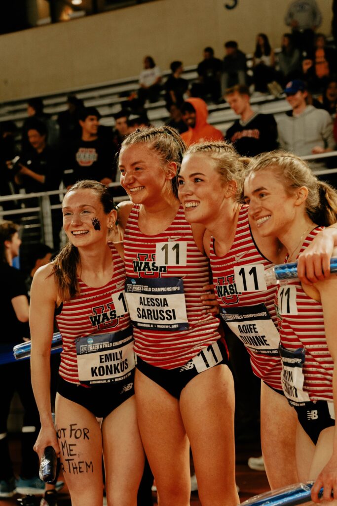 A storybook ending: Women win DMR en route to second place at indoor nationals