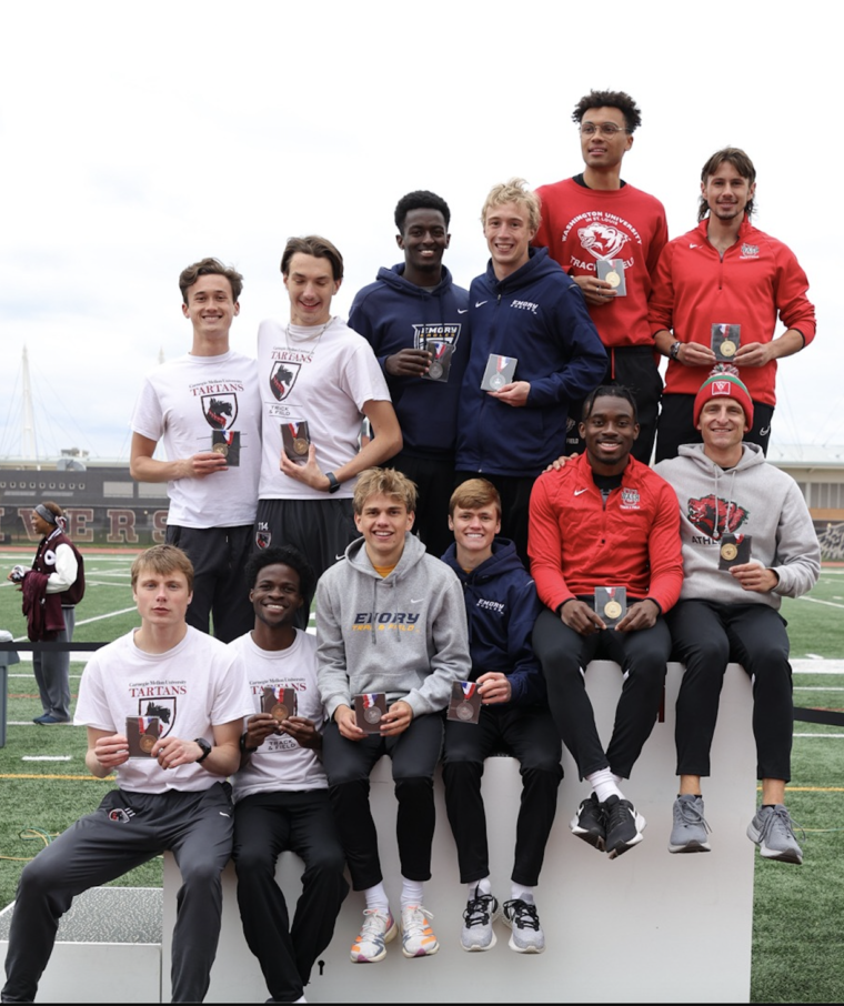Men’s track finishes second at UAA Championship
