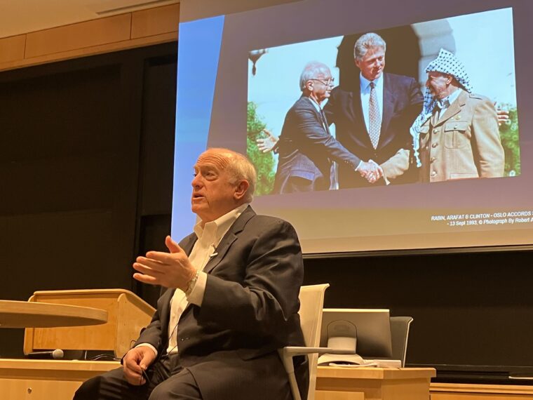 Former U.S. ambassador reflects on the Oslo Accords at campus event