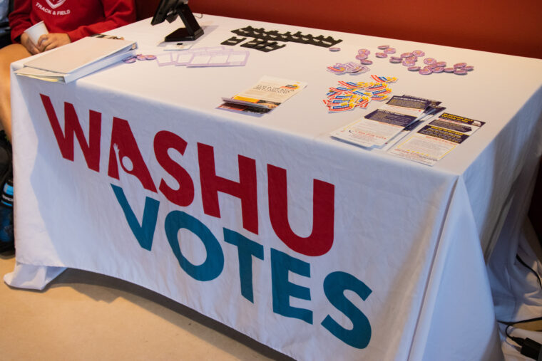 WashU Votes hosts on-campus polling for municipal election for the first time