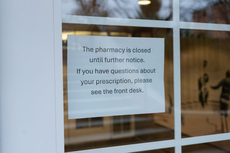 Unexpected closure of Habif’s Quadrangle Pharmacy frustrates students