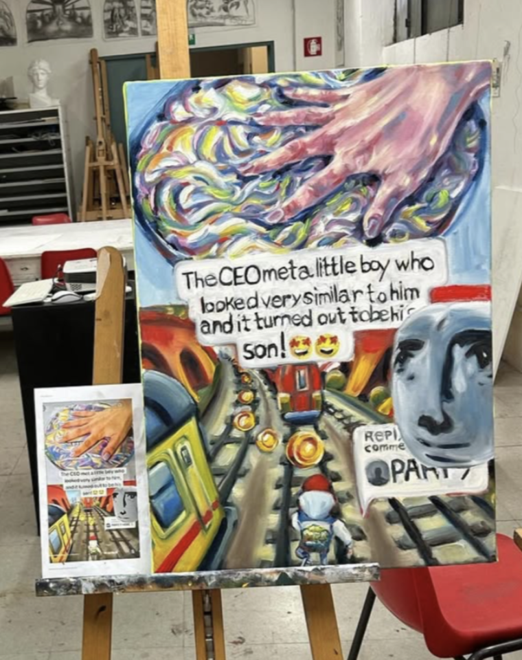 ‘Chance-based collages’: A peek into student artist Helen Ives’ creative process