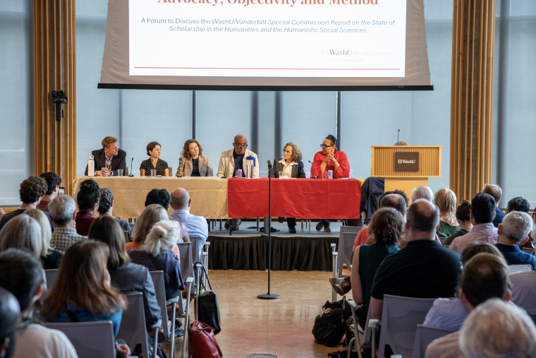 Professors push back on humanities report at widely attended forum